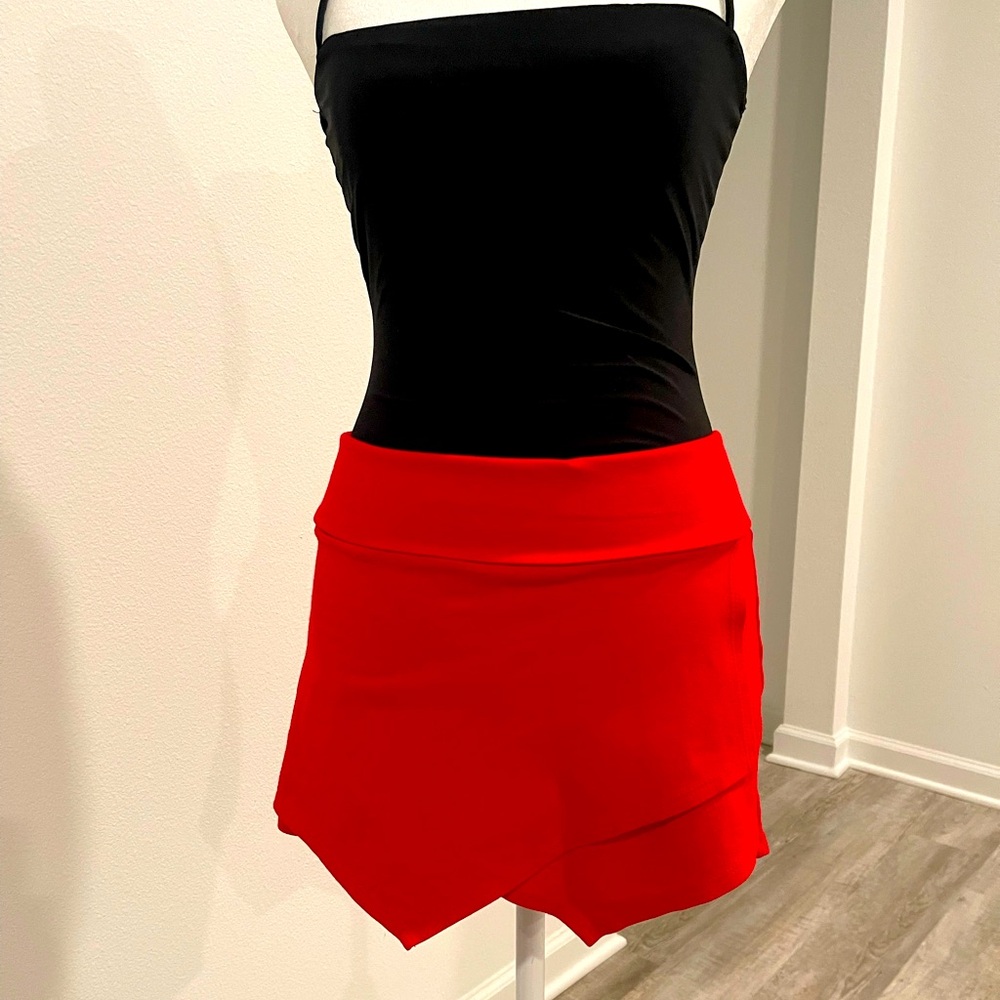 Bright Red Skort - Picture 3 of 5